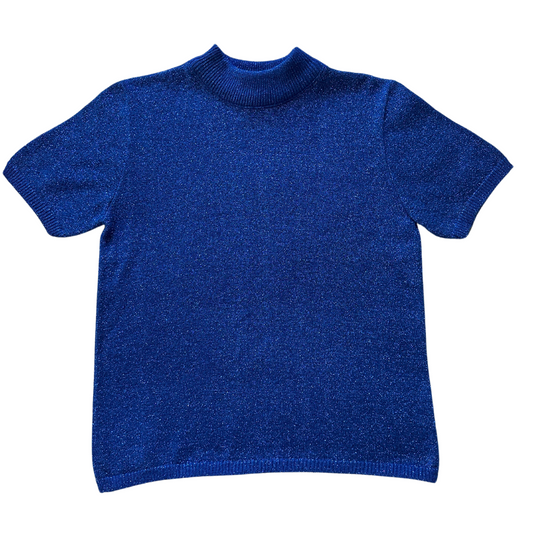 Vintage Lurex Short Sleeve Sweater
