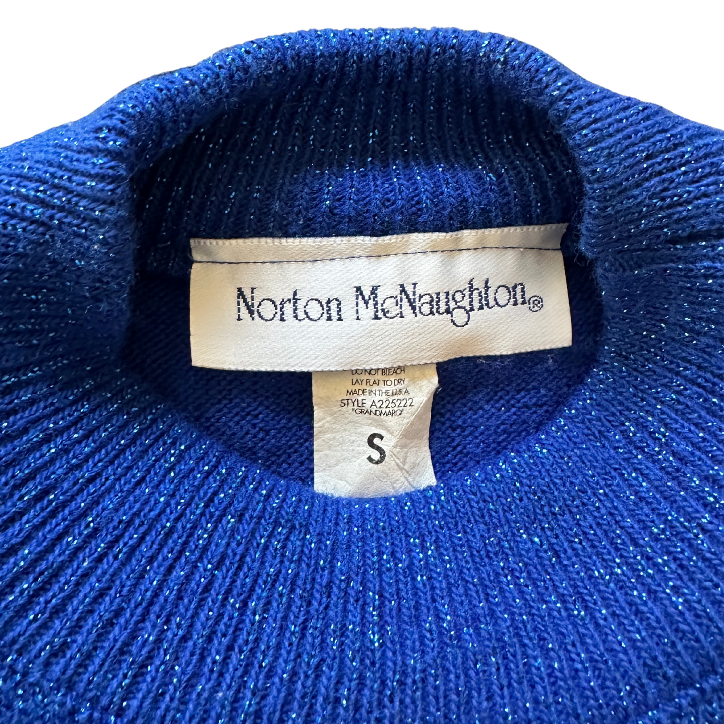 Vintage Lurex Short Sleeve Sweater