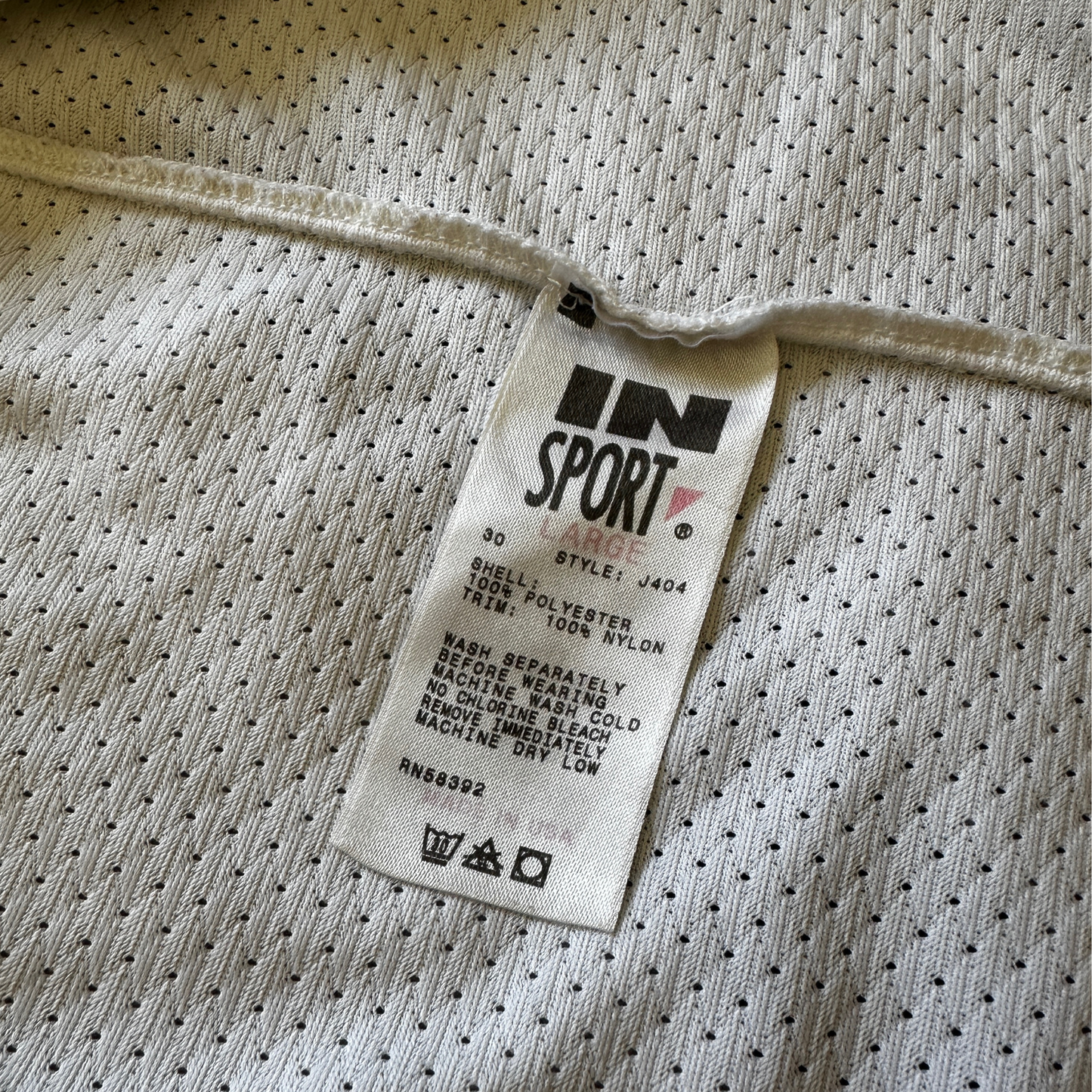 White Mesh Tank Top