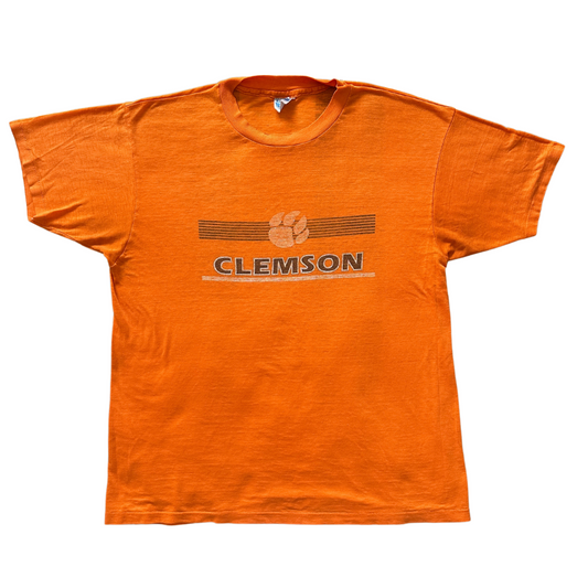 Vintage Orange Clemson U T-Shirt