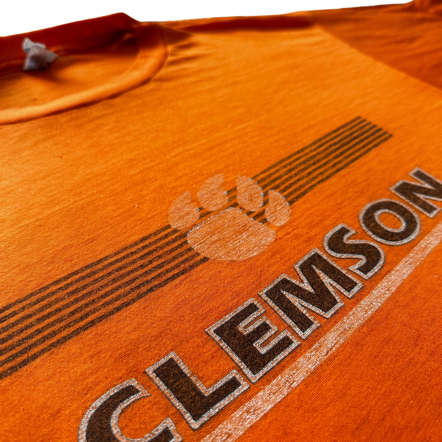Vintage Orange Clemson U T-Shirt