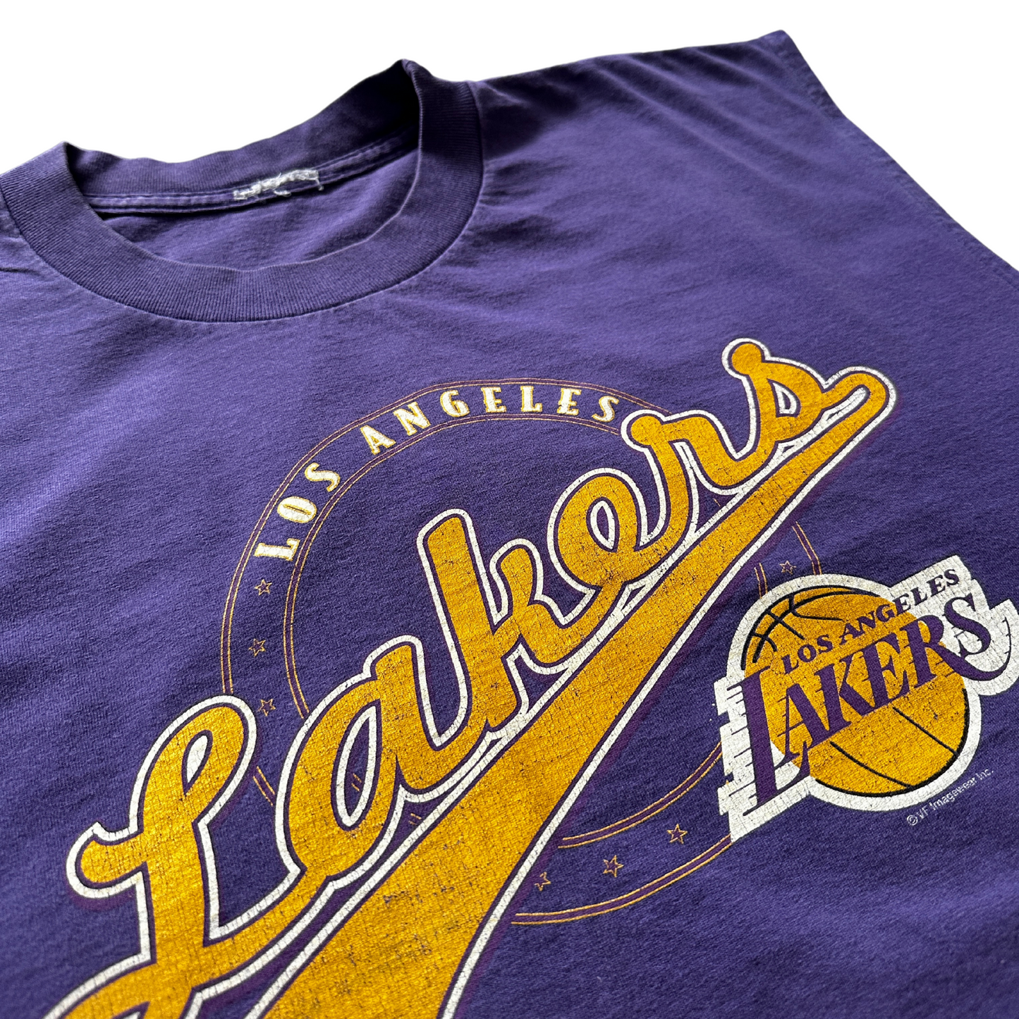 Vintage Purple Lakers Cut-off Muscle T-Shirt