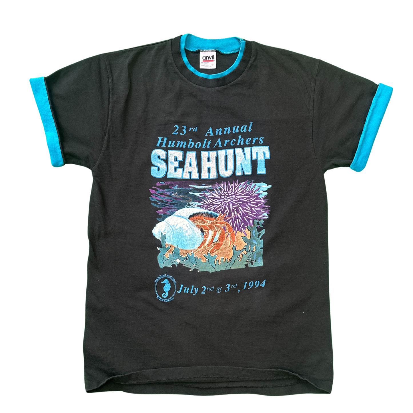 Vintage Black Seahunt T-Shirt