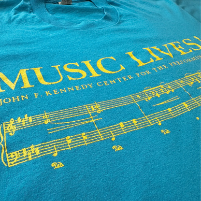 Vintage Blue Music T-Shirt