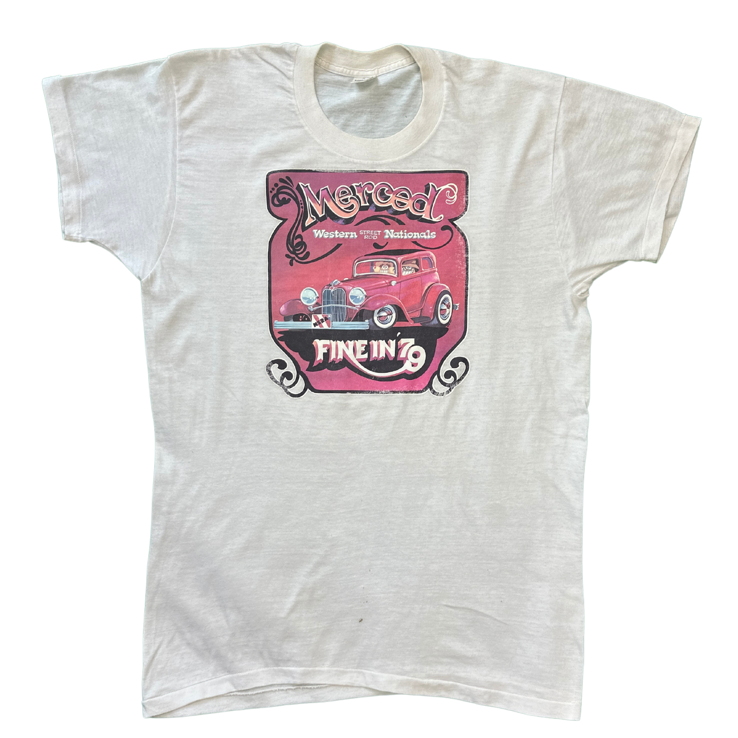 Vintage White 1979 Merced T-Shirt