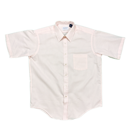 Vintage Light Pink Short Sleeve Button Down