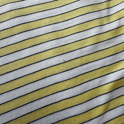 Vintage White/Yellow Striped Tank Top - Made in Italy