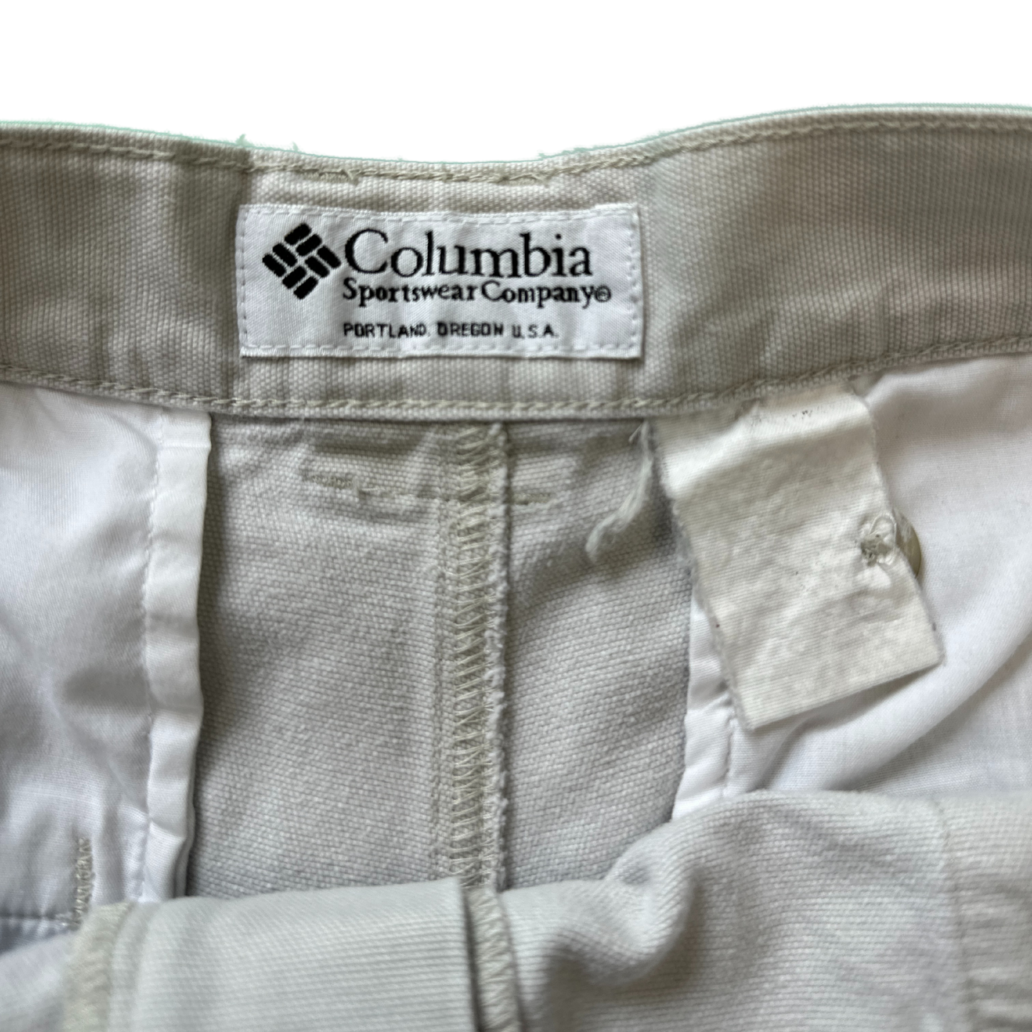 Vintage Khaki Columbia Cargo Shorts