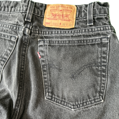 Vintage Black Washed Levi's 550 Jeans