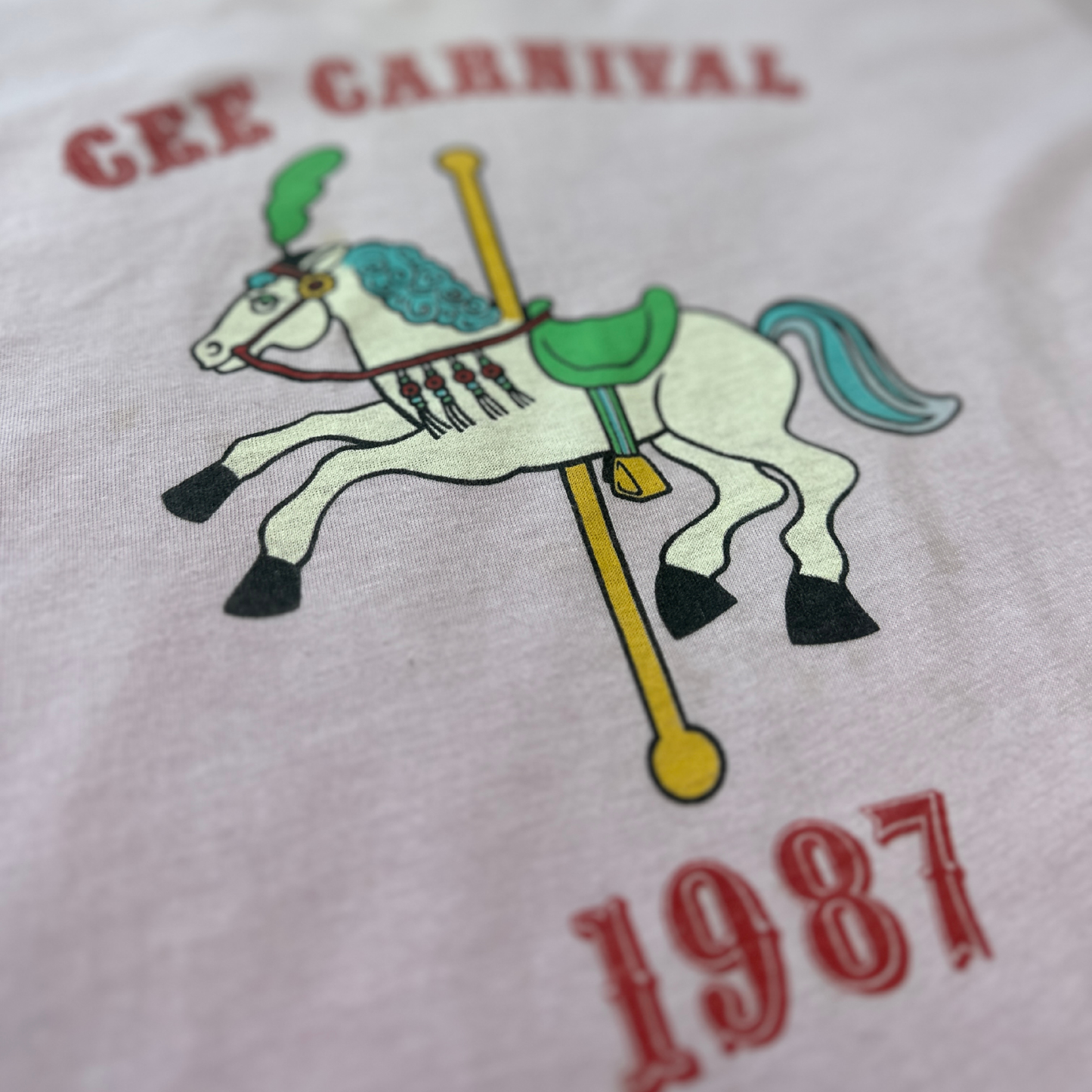 Vintage Light Violet 1987 Carnival T-Shirt